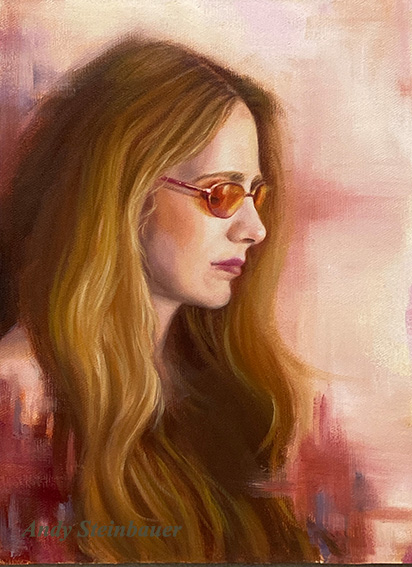 Sunglasses, oil painting, Andy Steinbauer